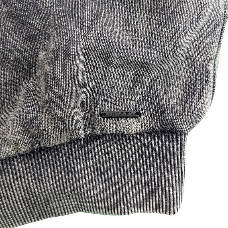 diesel mens sweatshirts charcoal long sleeve2