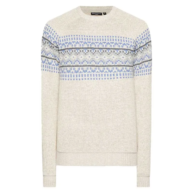 brave soul mens jumper pullover christmas sweaters oatmeal2
