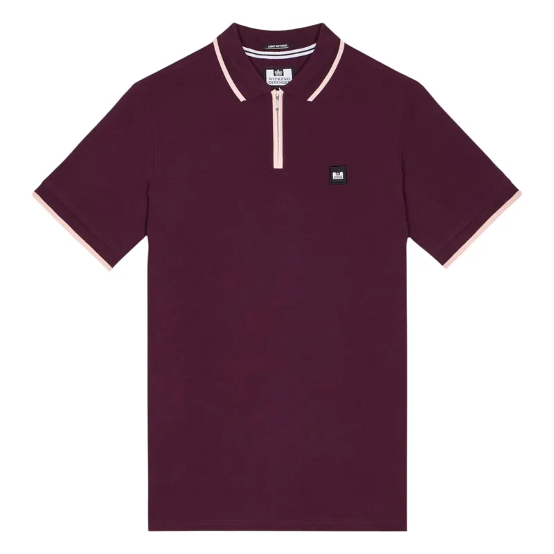 weekend offender mens classic shore polo shirts acai berry2