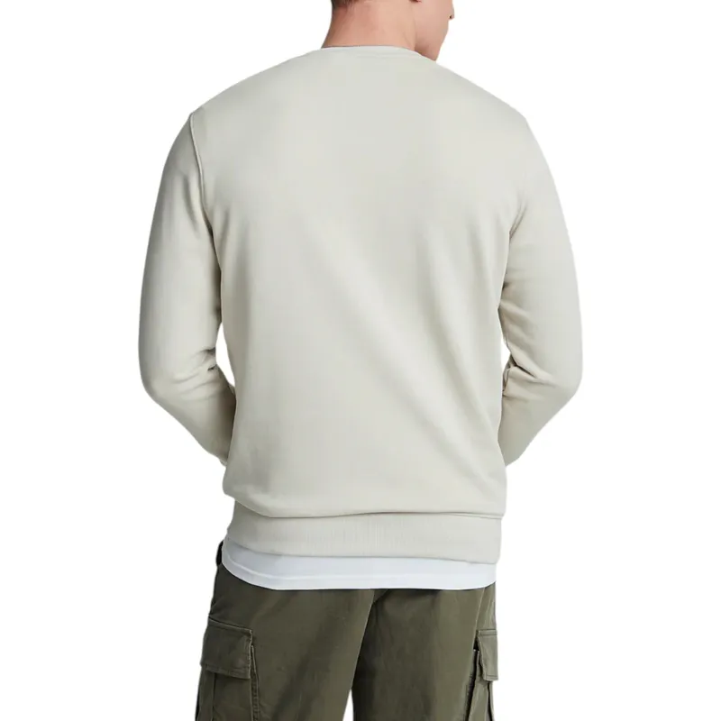 lyle & scott ml424ton tonal eagle mens crew neck knitted jumper cove2