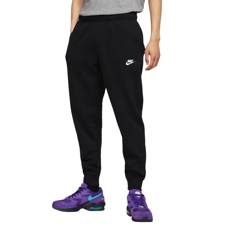 nike bv2654 mens tracksuits club fleece hoodie jogger loose fit sportswear black2