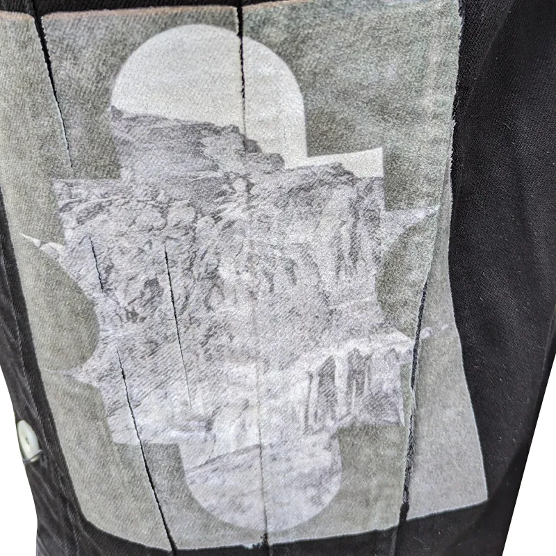 diesel mens denim vest ripped sleeveless gilet black2