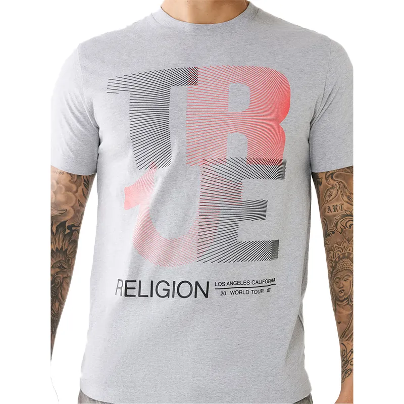 true religion 107588 mens t shirts short sleeve buddha tee grey2