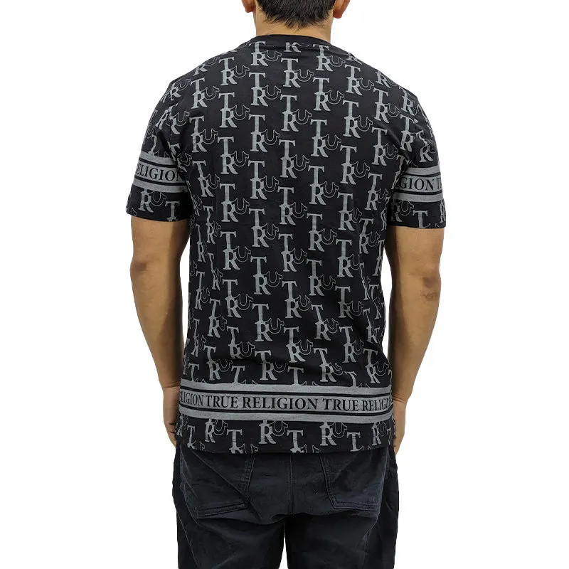 true religion 107706 mens t shirts summer top black2