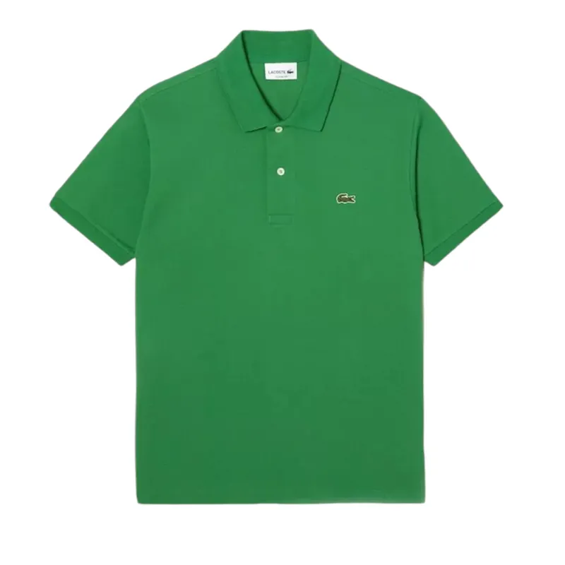 lacoste l1212 mens polo t shirts classic fit short sleeve kelly green2