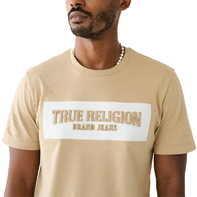 true religion 107589 mens t shirts beige2