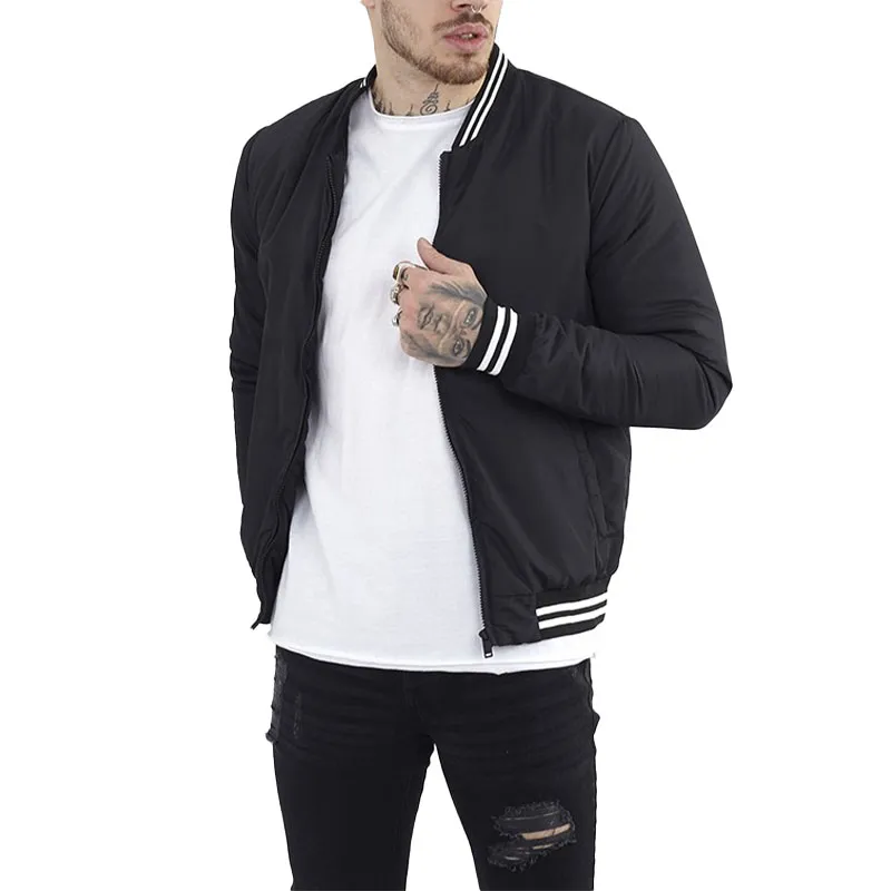 brave soul mens jacket plain regular fit warm classic top2