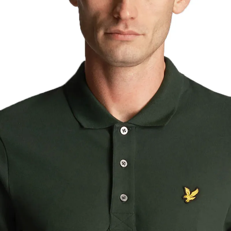 lyle & scott mens polo shirt summer sport golf tee dark green2