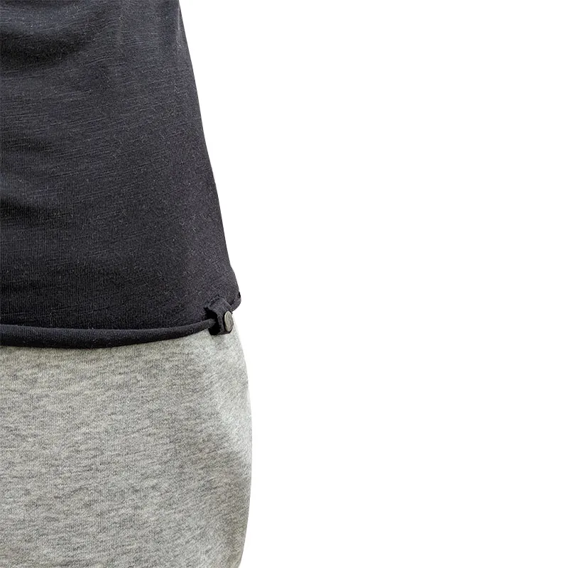 mens t shirts short sleeve gym tee summer longline t shirt black2