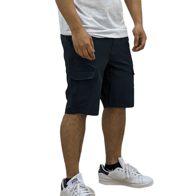 camel active mens shorts polyester stretch cargo beach pants dark green2