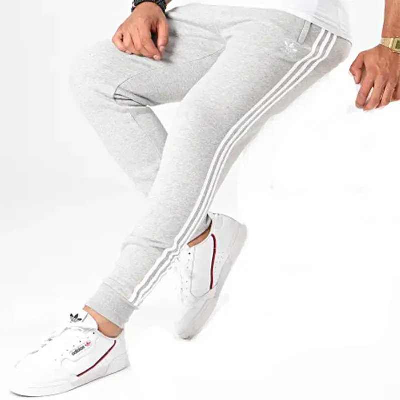 adidas originals 3 stripes mens tracksuit full zip grey2