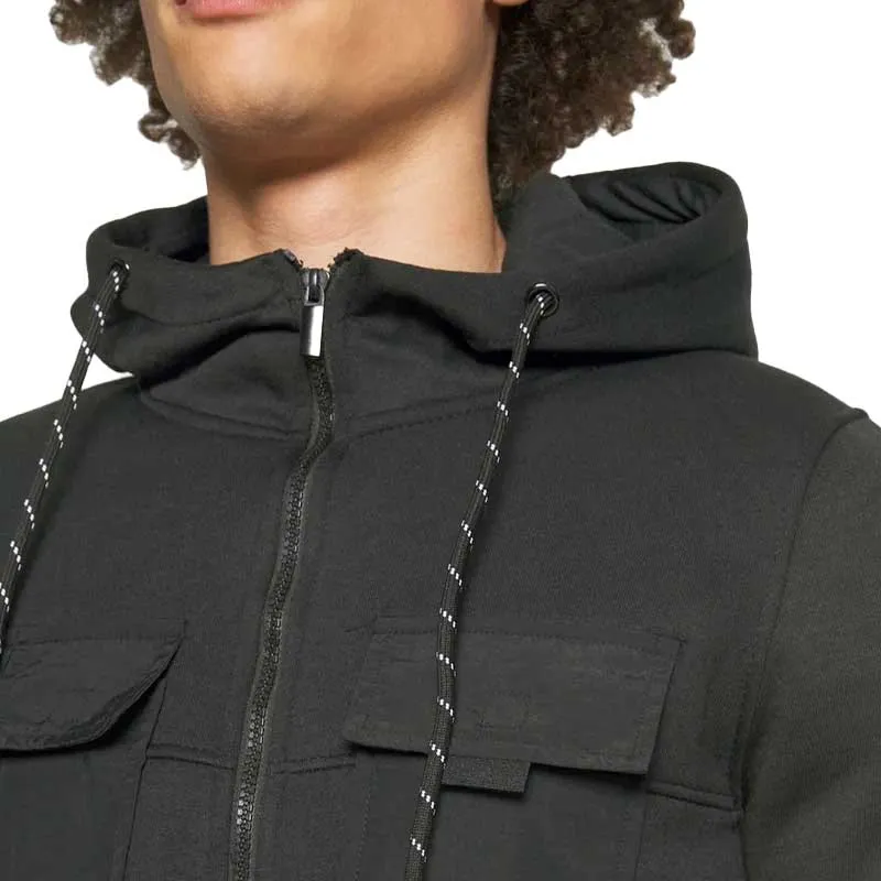 brave soul attu mens hoodie pullover fleece top jet black2