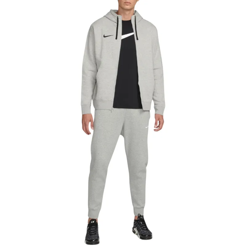 nike cw6887 mens fleece hoodie long sleeve grey2