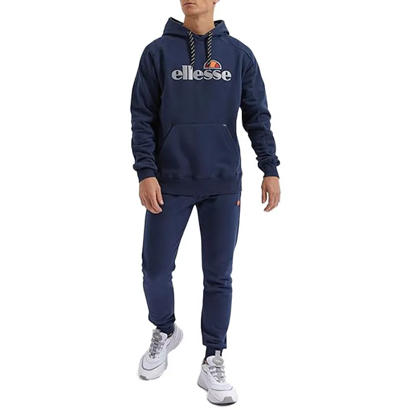 ellesse mens pullover hoodie long sleeve fleece top navy blue2
