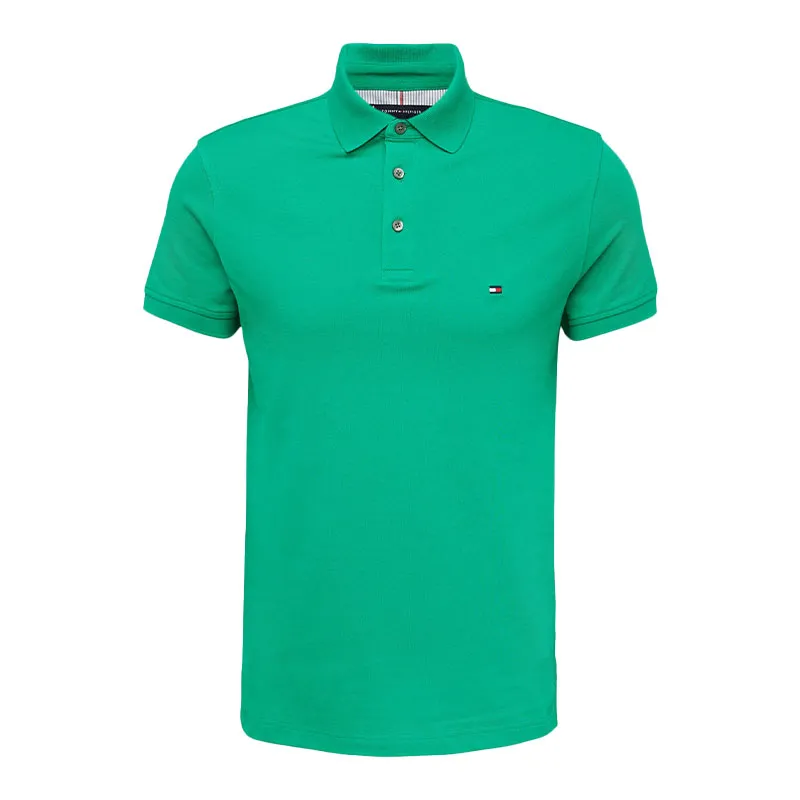 tommy hilfiger mens polo shirt core 1985 slim fit persian green3