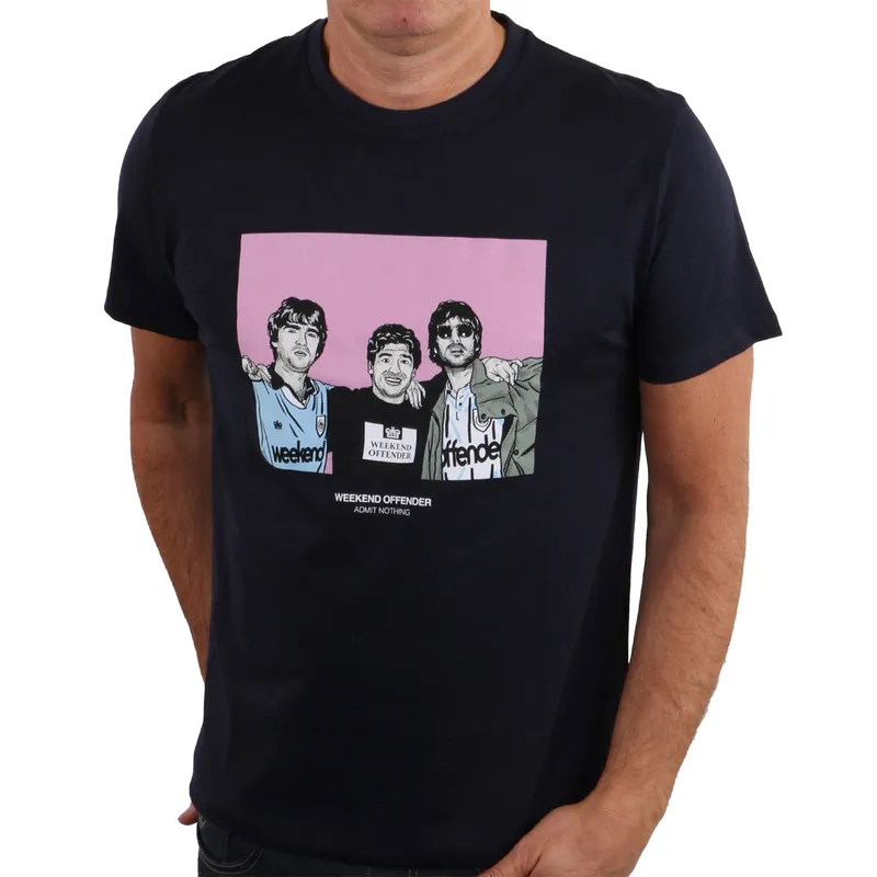 weekend offender mens t shirts diego graphic crew neck tee navy3