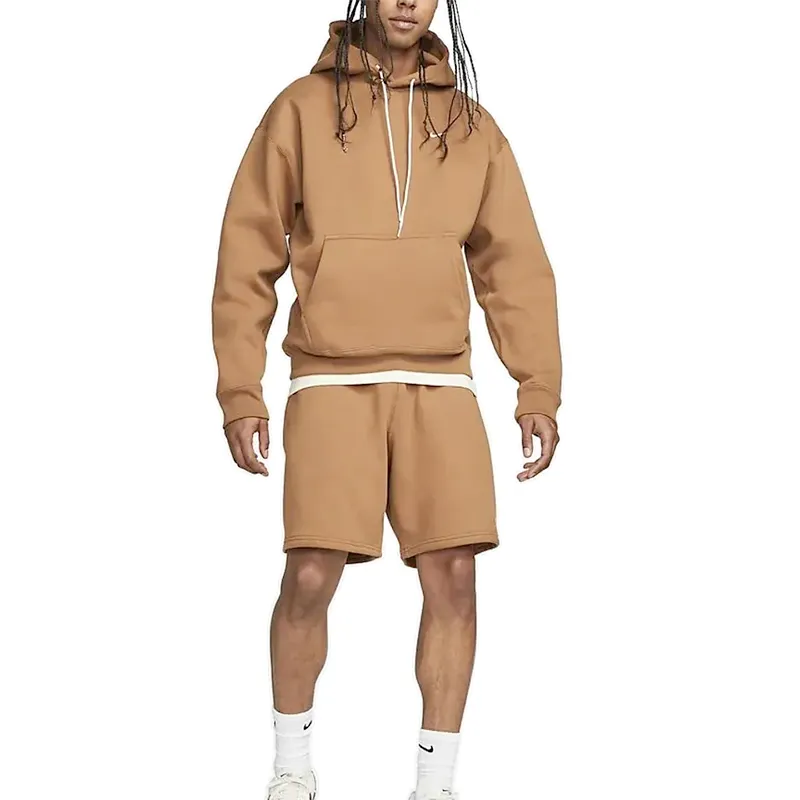 nike cv0552 mens pullover hoodie oversized top brown3