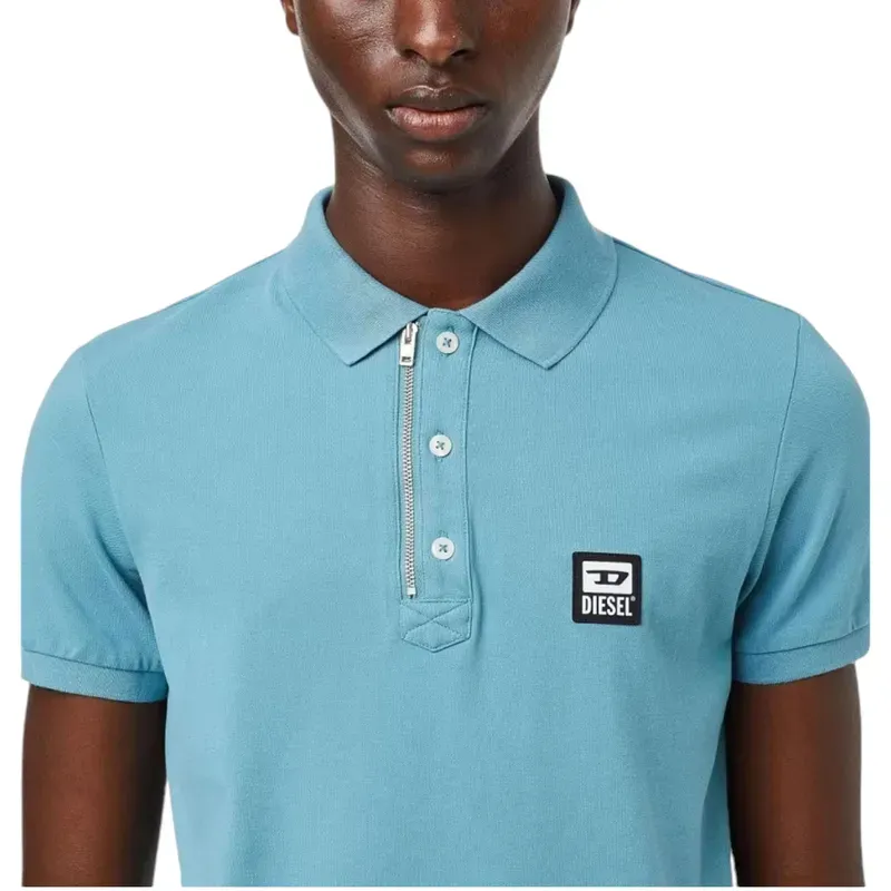 diesel t-harry a00082 mens polo shirt aqua blue3