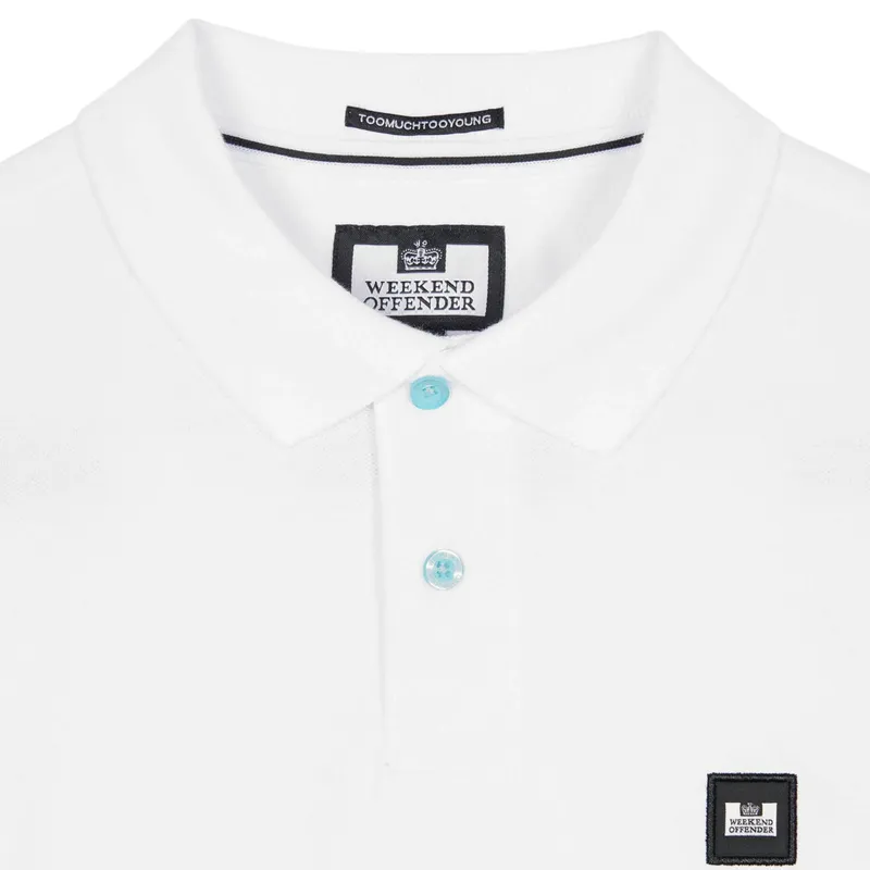 weekend offender mens polo shirts caneiros short sleeve white3