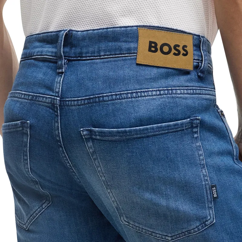 boss mens denim jeans slim fit italian cashmere touch blue3