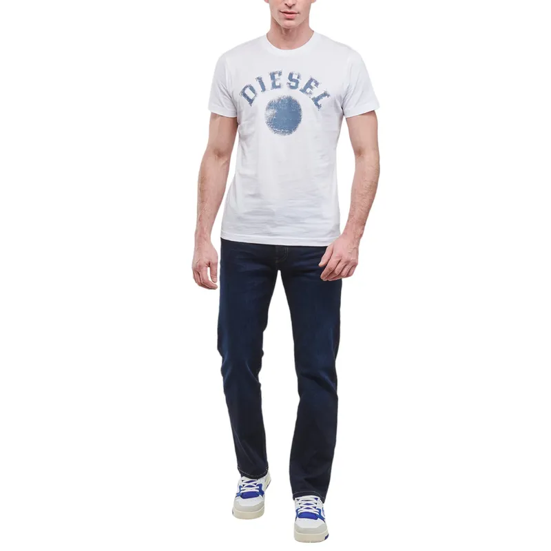 diesel t-diegor mens t shirts chalk logo cotton white tee3