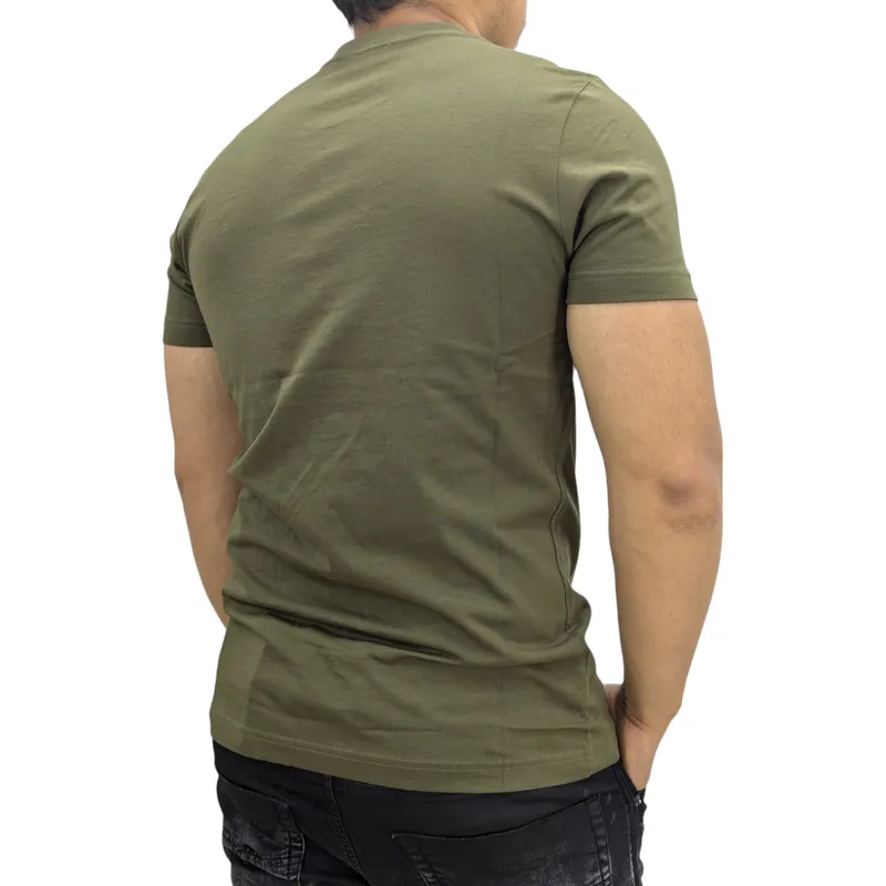 diesel t diego tone on tone mens t shirts cotton summer tee olive3