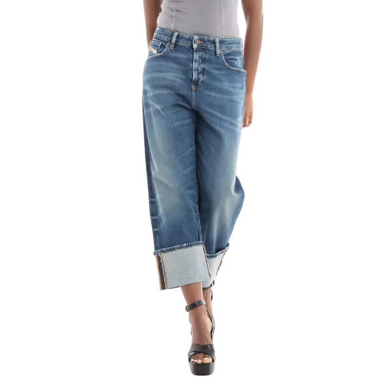 diesel 1999 007l1 womens denim jeans loose fit blue pants3