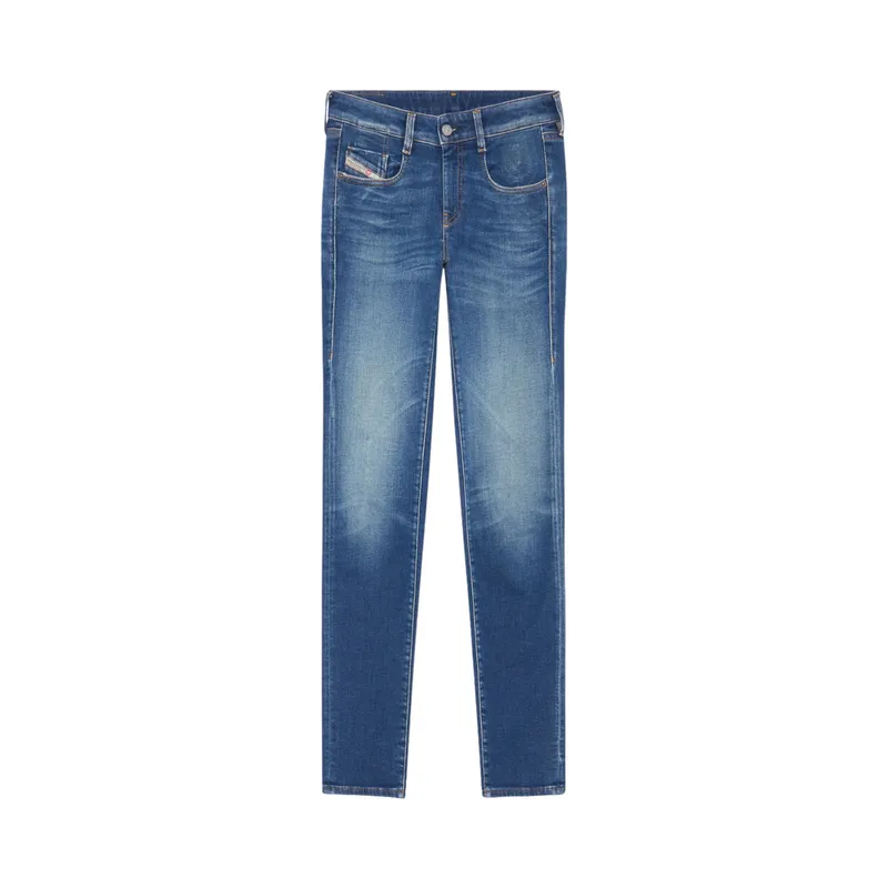 diesel d-ollies-t 068az womens denim jeans mid rise blue pants3