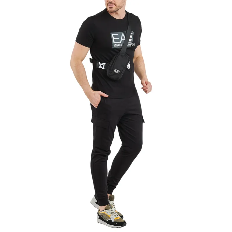 armani ea7 3dpt81 mens t shirt casual cotton top black3