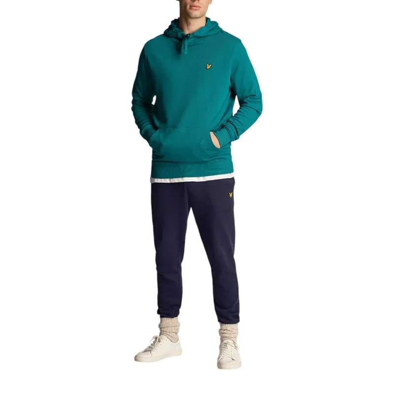 lyle & scott men pullover hoodies regular fit forest green3