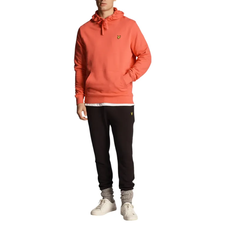 lyle & scott men pullover hoodies regular fit hot pink3