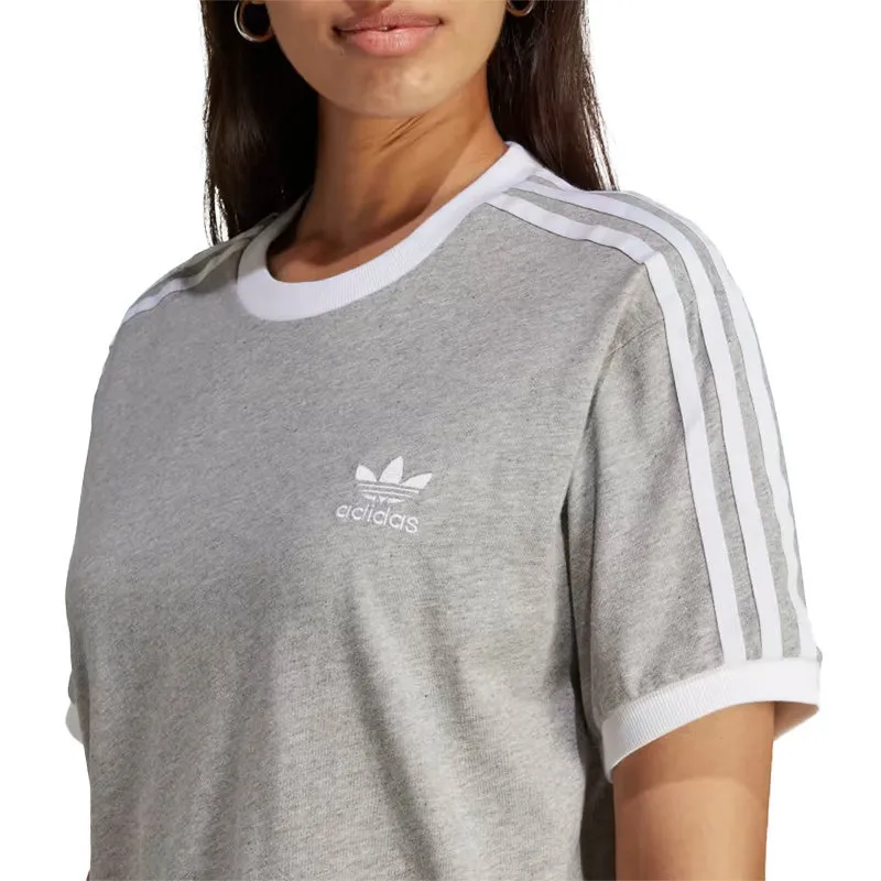 adidas ed7593 women 3 stripes t shirt crew neck short sleeve tee3