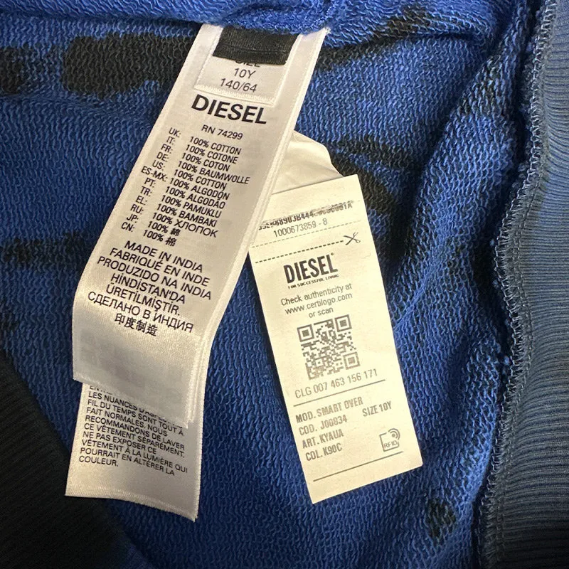 diesel snork over unisex kids boys girls joggers blue3