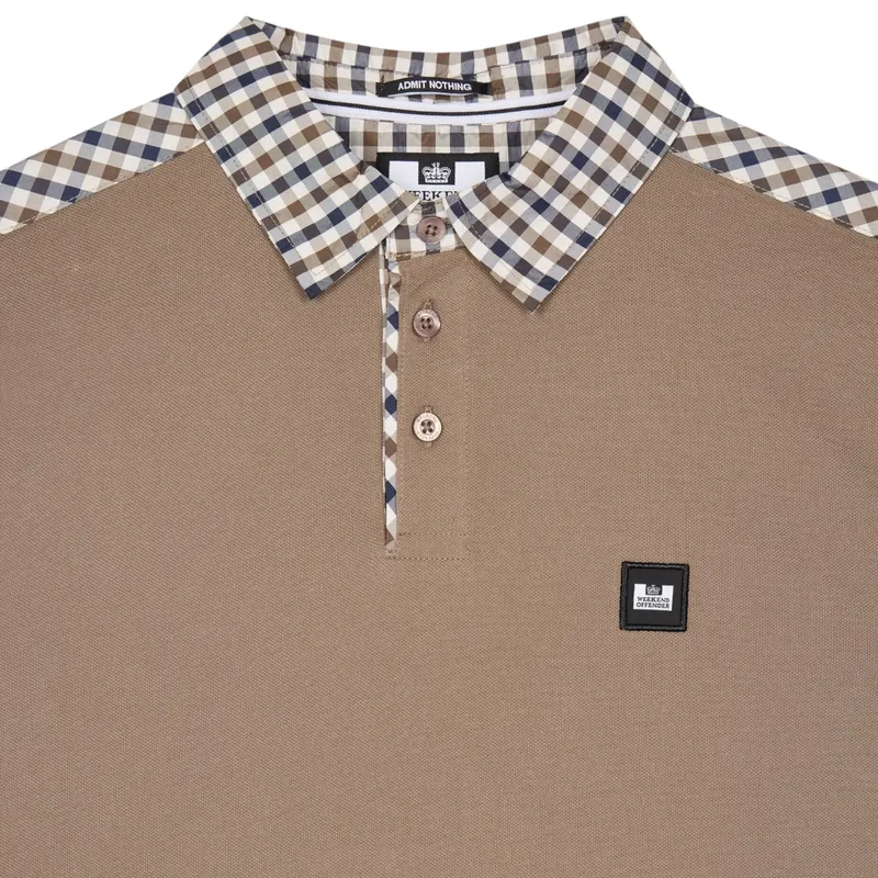 weekend offender costa mens polo shirts mocha brown3