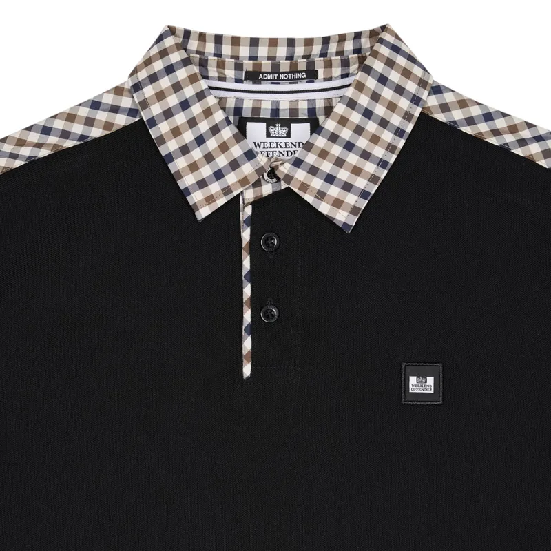 weekend offender costa mens polo shirts black3