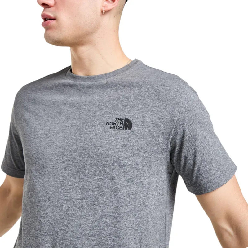the north face t-shirt mens t shirt grey3