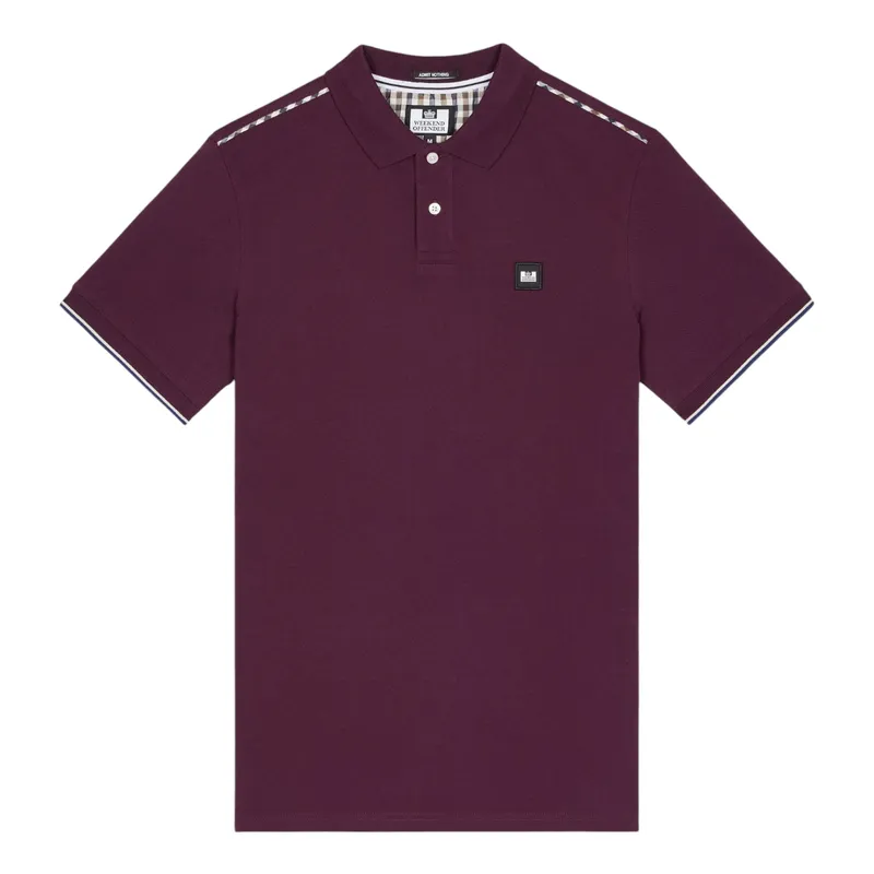 weekend offender mens sakai polo shirts maroon3