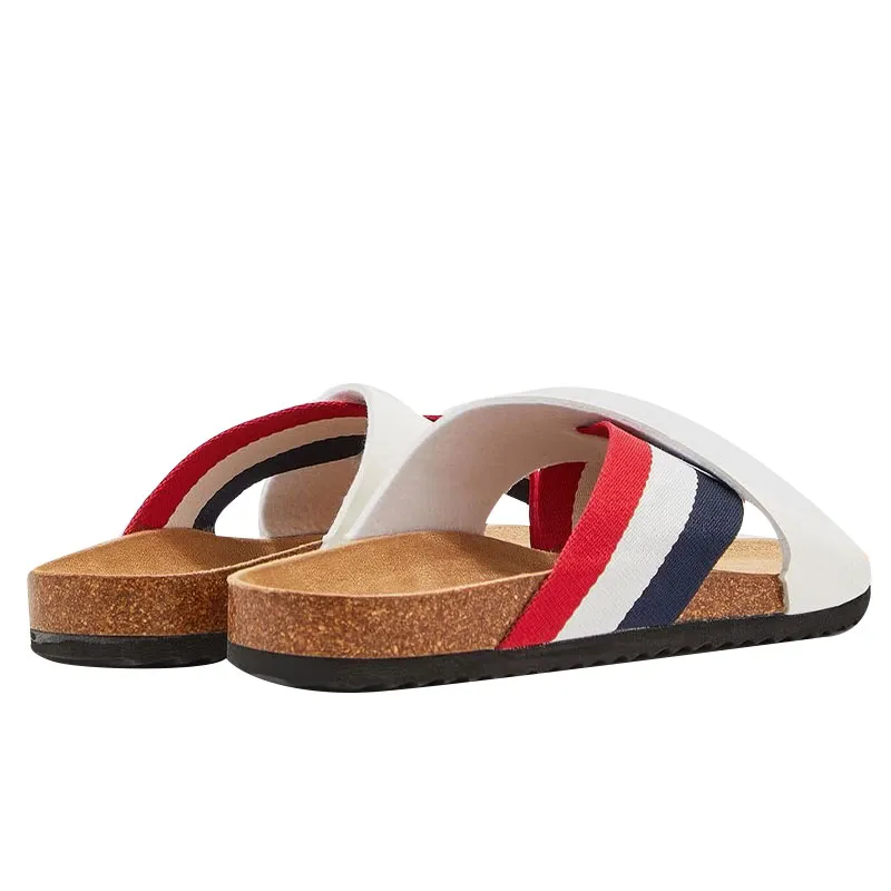 brave soul mens cross over sandals beach sliders flip flops white3