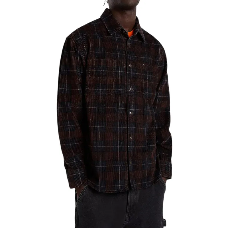 mens shirts winter jackets button up long sleeve vintage quilted check shackets3