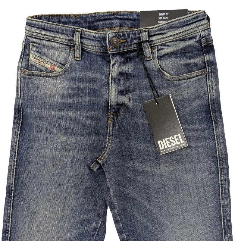 diesel 2015 babhila r9e88 womens denim jeans skinny leg blue3