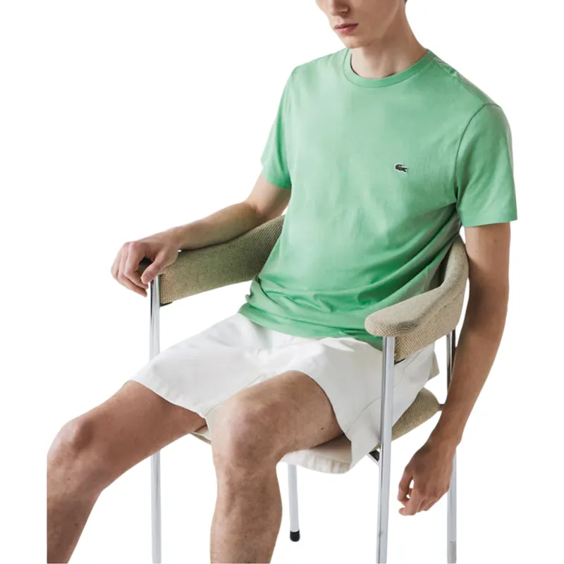 lacoste th6709 mens t shirts liamone green3