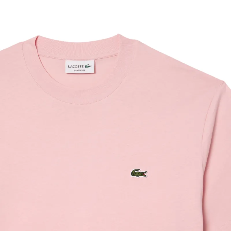 lacoste th6709 mens t shirts pink3