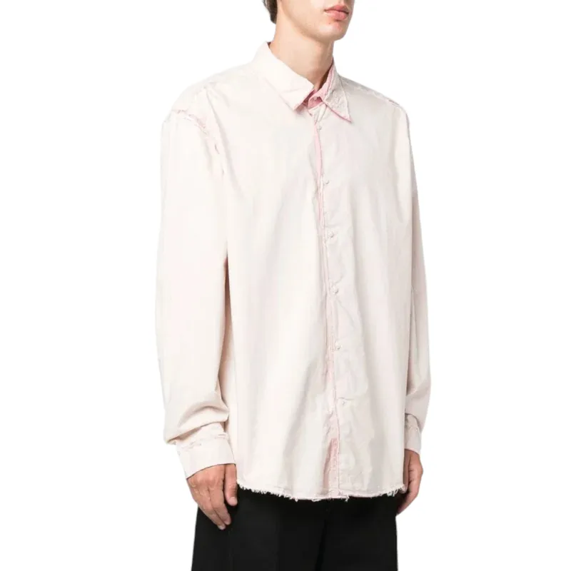 diesel s-weezer mens shirts camicia regular fit cream3