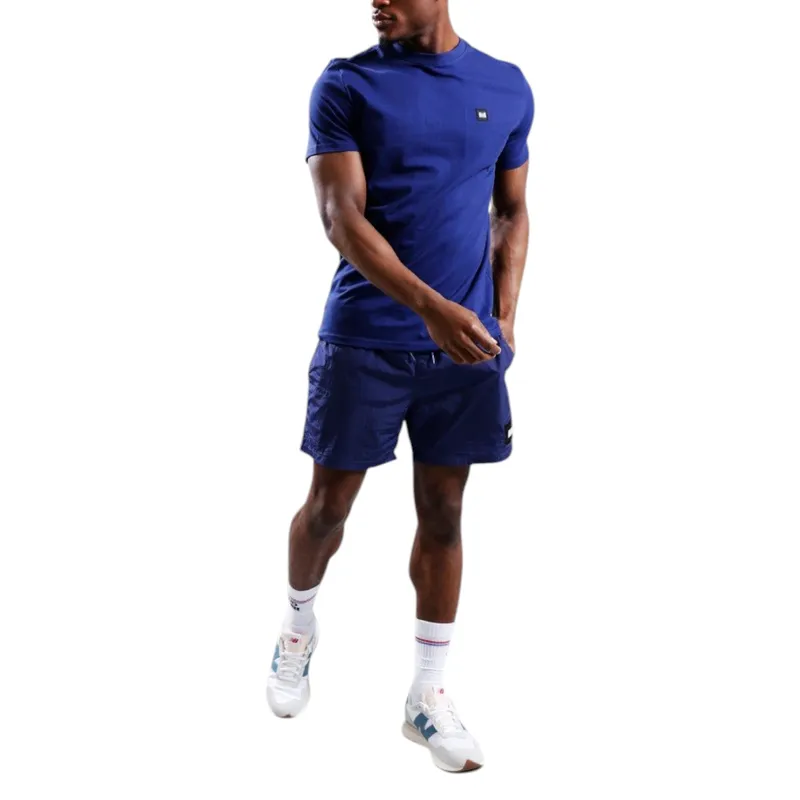 weekend offender mens t shirts plain cotton tops bright navy3