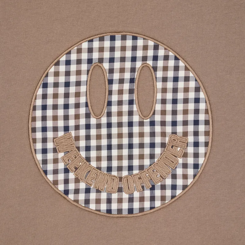 weekend offender tambay smiley mens t shirts crew neck brown3