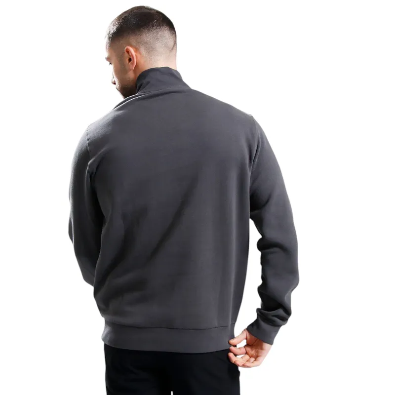 lyle & scott ml2022v loopback half zip mens jumper gunmetal3
