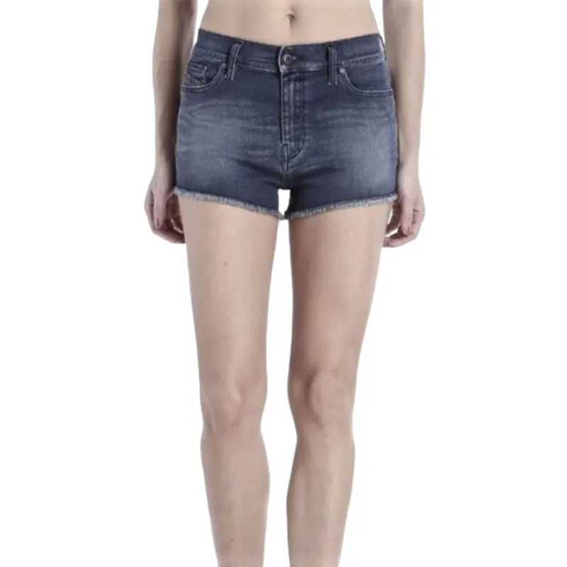 diesel de-shoris womens denim shorts summer hot pants light blue3