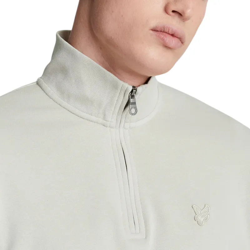 lyle & scott ml2022ton tonal eagle half zip mens cove3