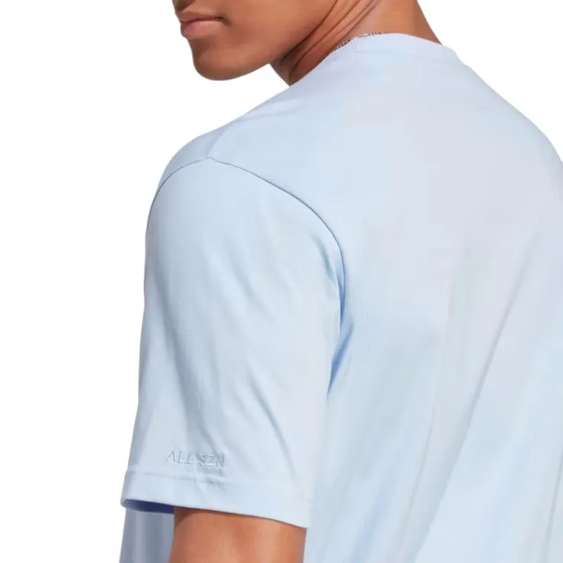 adidas ic9793 mens crew neck t shirt all season tee sky blue3