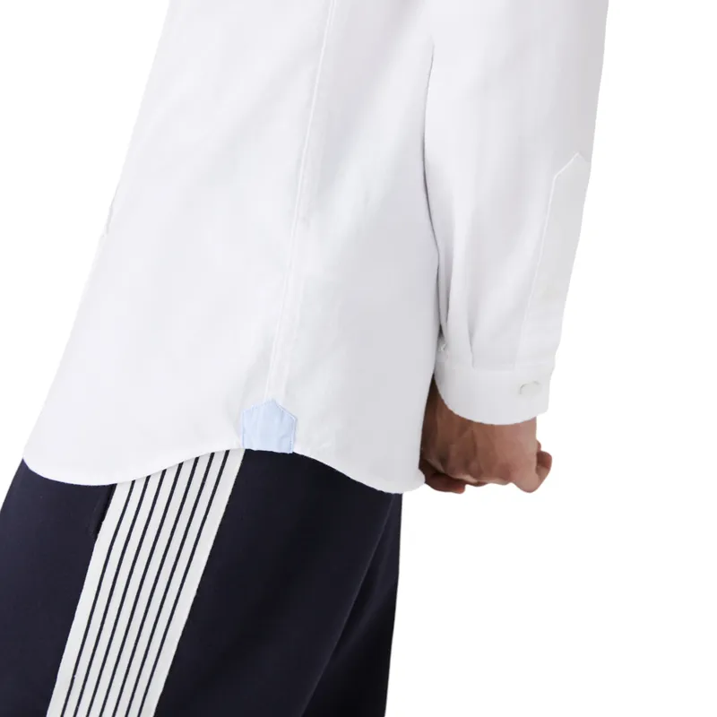lacoste ch4976 mens oxford shirts long sleeve white3